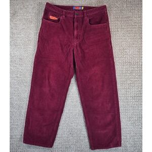 Empyre Corduroy Pants‎ Men's Size 32x28 Burgundy Casual Skate Streetwear Red